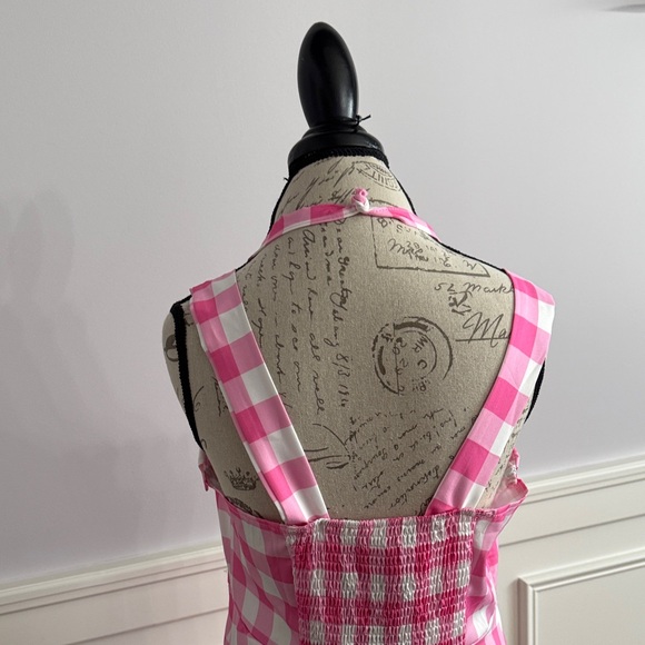 XXL Barbie dress Pink and White Checkered Dress so cute!!! - Picture 4 of 10